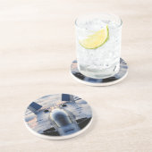 Dessous De Verre En Grès Avion militaire (Côté)