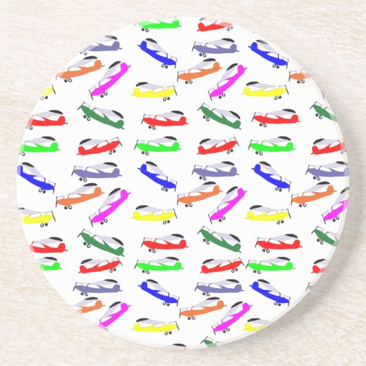Dessous De Verre En Grès Avions (Devant)