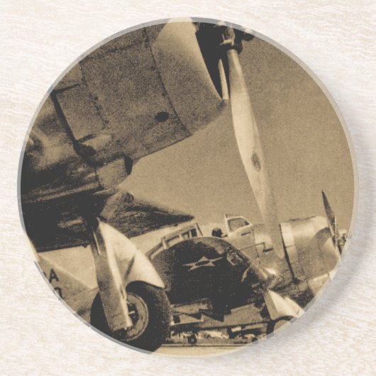 Dessous De Verre En Grès Avions courageux de bombardier de SBD de Douglas (Devant)
