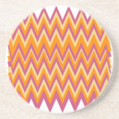 Dessous De Verre En Grès Aztec Tribal ZigZag (Devant)