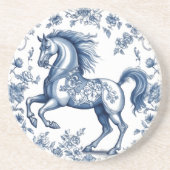 Dessous De Verre En Grès Azure Steed : Grace florale (Devant)