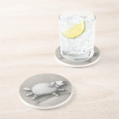 Dessous De Verre En Grès Baa Relief (mouton 1) (Côté)