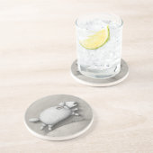 Dessous De Verre En Grès Baa Relief (mouton 2) (Côté)