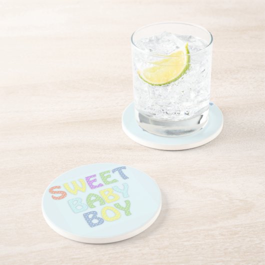 Dessous De Verre En Grès Baby Boy (Côté)