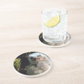 Dessous De Verre En Grès Baby Great Horned Owl (Côté)