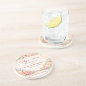 Dessous De Verre En Grès Baby Shower Coasters | Teddy Bear | Baby in Bloom (Côté)