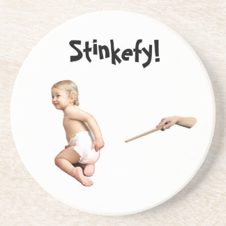 Dessous De Verre En Grès Baby Stinkefy !-dessous de verre