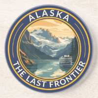 Badge d'art de voyage en Alaska