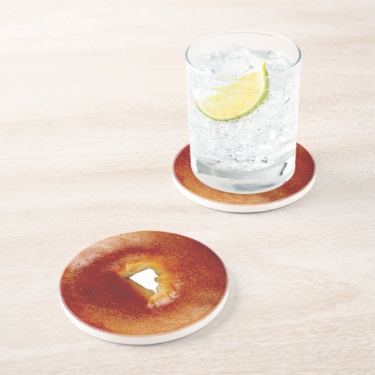 Dessous De Verre En Grès Bagel (Côté)