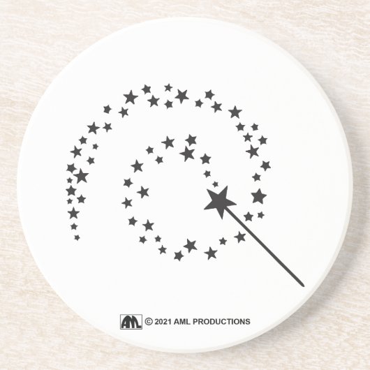 Dessous De Verre En Grès Baguette Poussière Pixie SPARKLE (Devant)