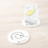 Dessous De Verre En Grès Baguette Poussière Pixie SPARKLE (Côté)