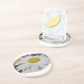 Dessous De Verre En Grès Baise blanche (Côté)
