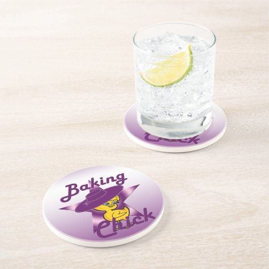 Dessous De Verre En Grès Baking Chick #9 (Côté)