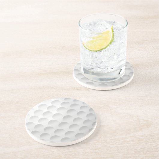 Dessous De Verre En Grès Bal de golf blanc (Côté)