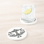 Dessous De Verre En Grès Balance celtique de la Balance par BurnsInHell (Côté)