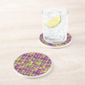 Dessous De Verre En Grès Balances violettes et vertes (Côté)