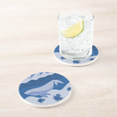 Dessous De Verre En Grès Baleine (Côté)