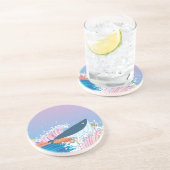 Dessous De Verre En Grès Baleine (Côté)