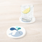 Dessous De Verre En Grès Baleine (Côté)