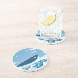 Dessous De Verre En Grès Baleine arctique