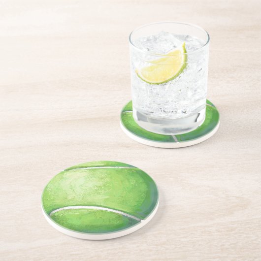 Dessous De Verre En Grès Ball de tennis (Côté)