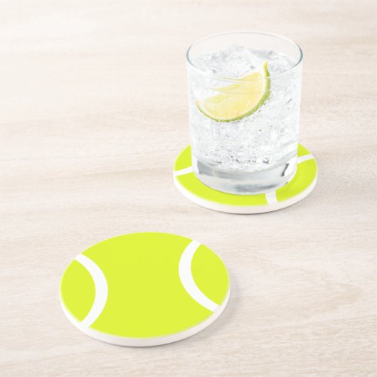 Dessous De Verre En Grès Balle de tennis (Côté)