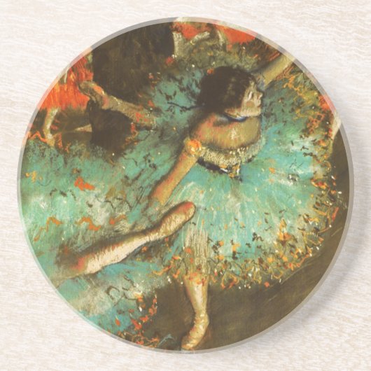 Dessous De Verre En Grès Ballerina Dance Green Dancer Edger Degas Peinture (Devant)