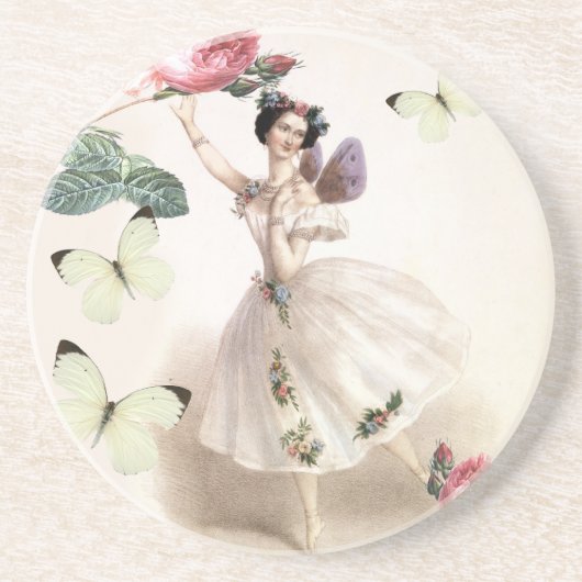 Dessous De Verre En Grès Ballerina Fairy (Devant)