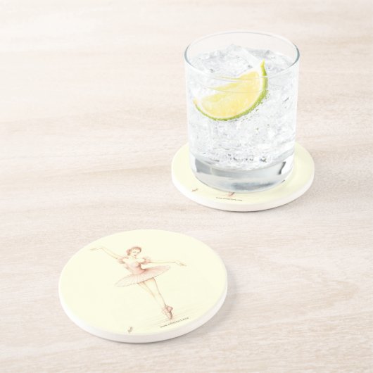 Dessous De Verre En Grès Ballerine (Côté)