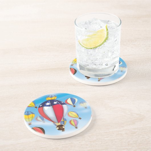 Dessous De Verre En Grès Ballons à air chaud (Côté)
