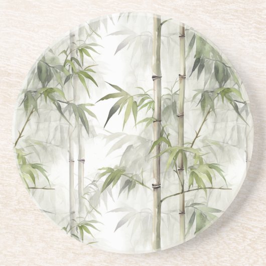 Dessous De Verre En Grès Bambou Vert (Devant)