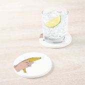 Dessous De Verre En Grès Banane mortelle (Côté)