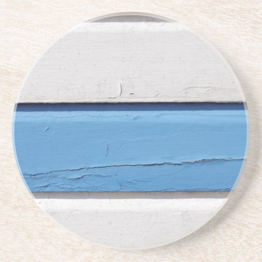 Dessous De Verre En Grès Bandes de hutte de plage (Devant)