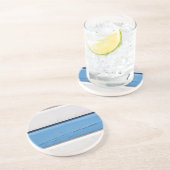 Dessous De Verre En Grès Bandes de hutte de plage (Côté)