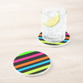 Dessous De Verre En Grès Bandes néon (Côté)