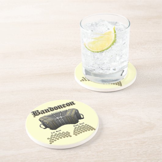 Dessous De Verre En Grès Bandoneon 2 (Côté)