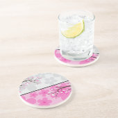 Dessous De Verre En Grès Bannières de fleurs de cerisier (Côté)
