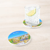 Dessous De Verre En Grès Barcelone, Espagne - Parc Guell Mosaïque Gaudi (Côté)