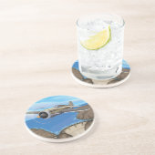 Dessous De Verre En Grès Barrage (Côté)