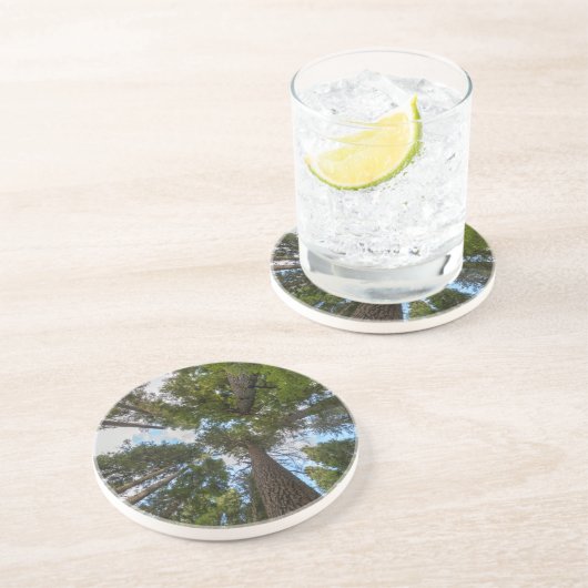 Dessous De Verre En Grès Barrage de Douglas Fir (Côté)