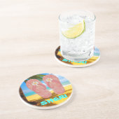 DESSOUS DE VERRE EN GRÈS BASCULES ÉLECTRONIQUES DE PLAGE (Côté)