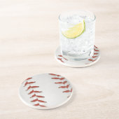 Dessous De Verre En Grès Base-ball Print Pattern (Côté)