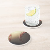 Dessous De Verre En Grès Baseball (Côté)