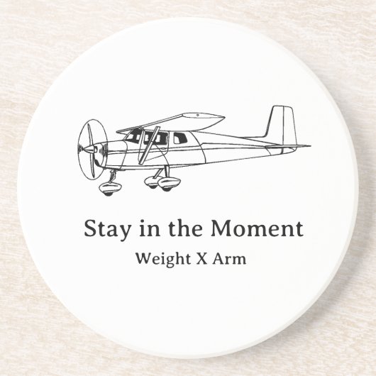 Dessous De Verre En Grès Basic Pilot Knowledge (Devant)