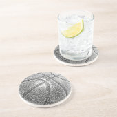 Dessous De Verre En Grès Basket-ball avec effet crayon (Côté)