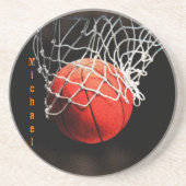 Dessous De Verre En Grès Basket-ball Votre nom (Devant)