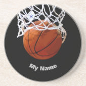 Dessous De Verre En Grès Basket-ball Votre nom (Devant)