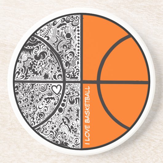 Dessous De Verre En Grès Basket tribal (Devant)