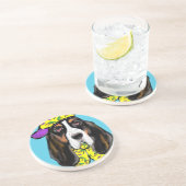 Dessous De Verre En Grès Basset Hound (Côté)