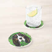 Dessous De Verre En Grès Basset Hound (Côté)